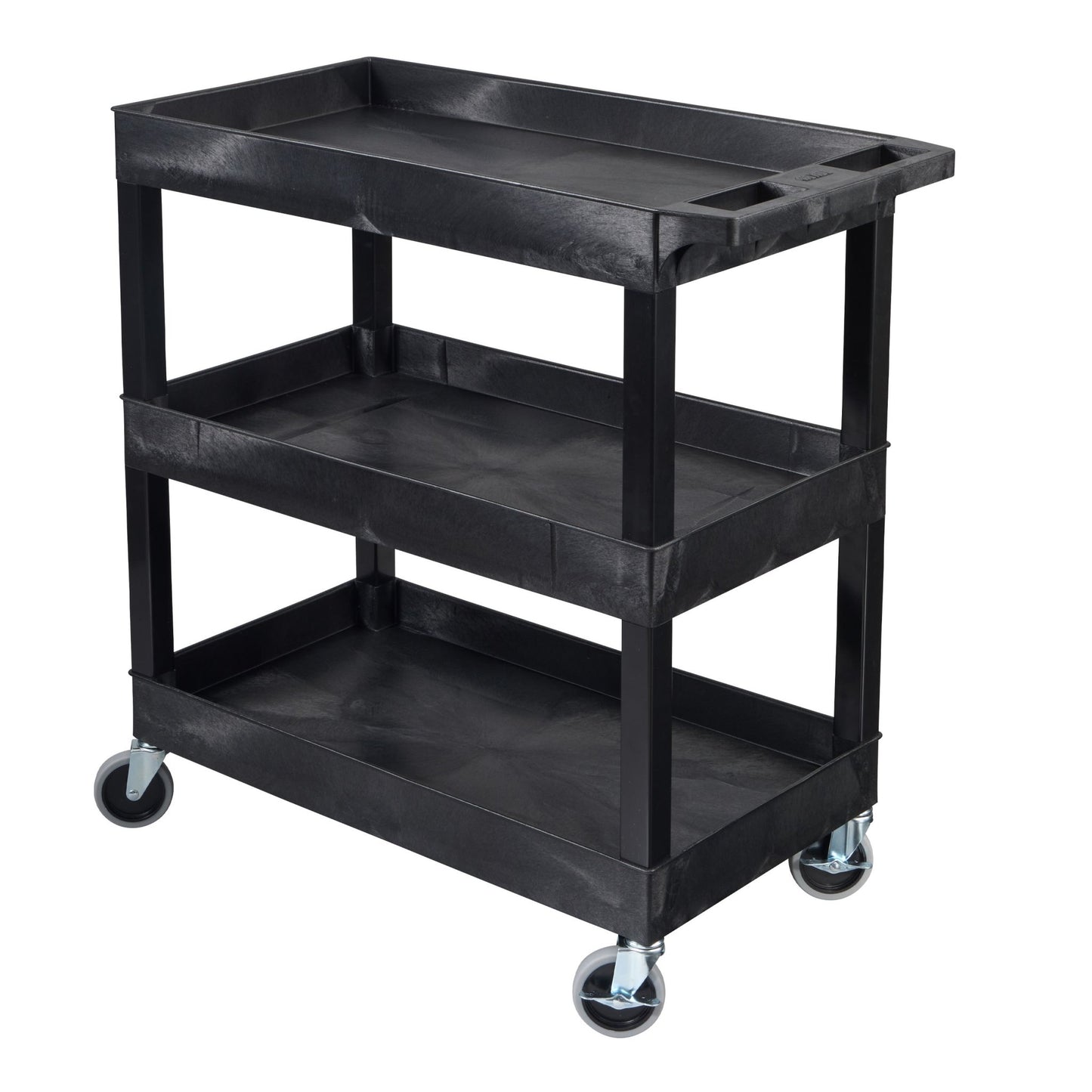 Luxor E Series EC111 - Tub Cart 3 Shelves - 35"W x 36"H - SchoolOutlet
