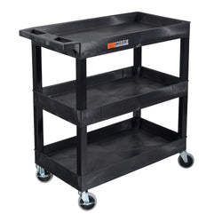 Luxor E Series EC111 - Tub Cart 3 Shelves -  35"W x 36"H