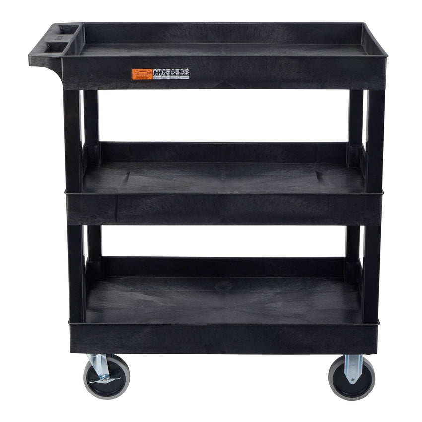 Luxor E Series EC111HD - Tub Cart 3 Shelves HD Model - 35"W x 37"H - SchoolOutlet