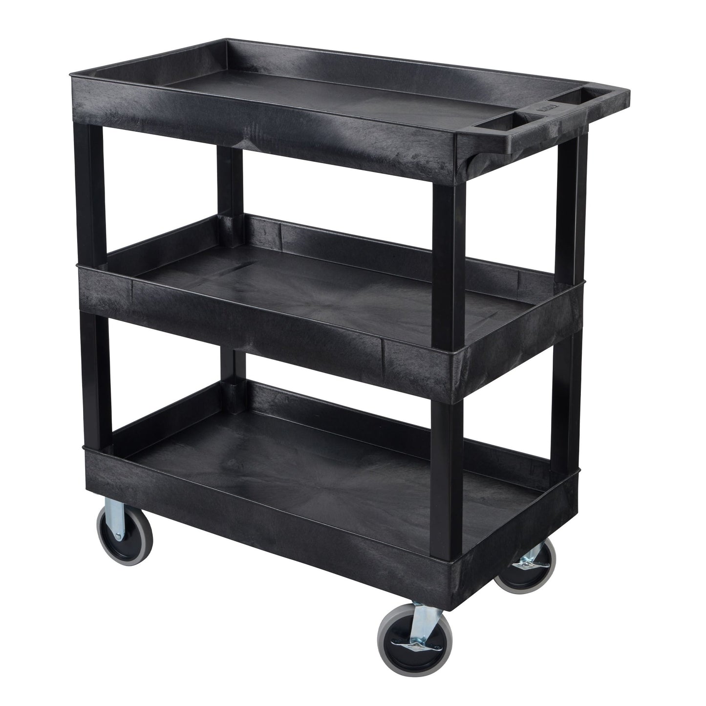 Luxor E Series EC111HD - Tub Cart 3 Shelves HD Model - 35"W x 37"H - SchoolOutlet