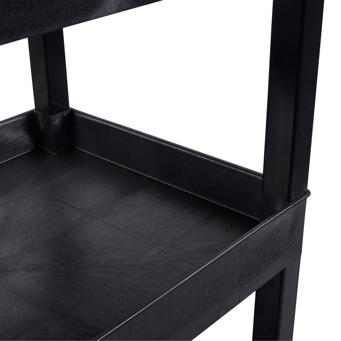 Luxor 18 x 32 Cart 2 Tub / 1 Flat Shelves - Black - SchoolOutlet