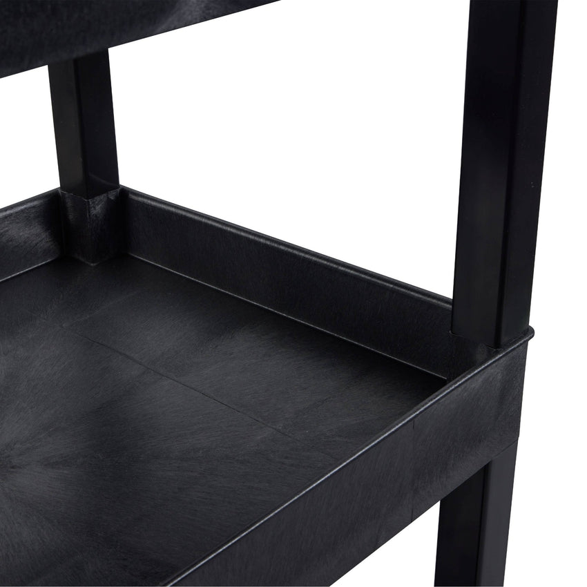 Luxor 18 x 32 Cart 2 Tub / 1 Flat Shelves - Black - SchoolOutlet