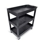 Luxor 18 x 32 Cart 2 Tub / 1 Flat Shelves (LUX-EC121HD-B) - SchoolOutlet