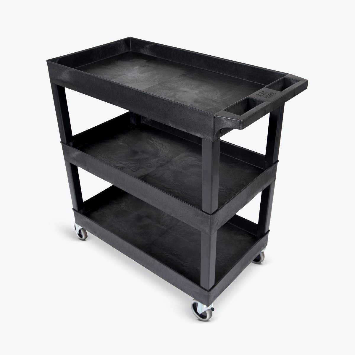 Luxor 18 x 32 Cart 2 Tub / 1 Flat Shelves (LUX-EC121HD-B) - SchoolOutlet