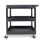 Luxor 18 x 32 Cart 2 Tub / 1 Flat Shelves (LUX-EC121HD-B) - SchoolOutlet
