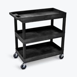Luxor 18 x 32 Cart 2 Tub / 1 Flat Shelves (LUX-EC121HD-B)