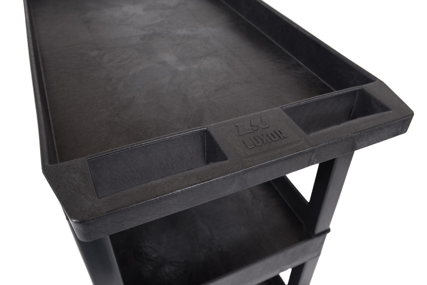 Luxor 18 x 32 Cart 2 Tub / 1 Flat Shelves (LUX-EC121HD-B) - SchoolOutlet