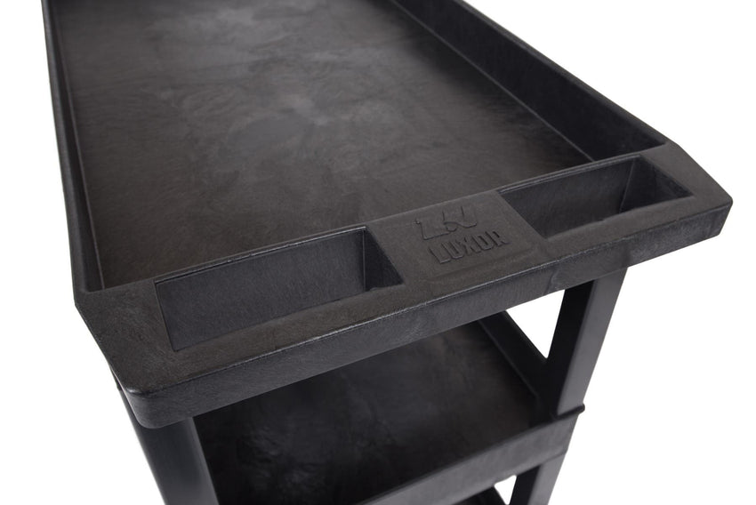 Luxor 18 x 32 Cart 2 Tub / 1 Flat Shelves (LUX-EC121HD-B) - SchoolOutlet