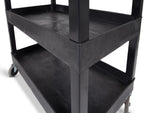 Luxor 18 x 32 Cart 2 Tub / 1 Flat Shelves (LUX-EC121HD-B) - SchoolOutlet