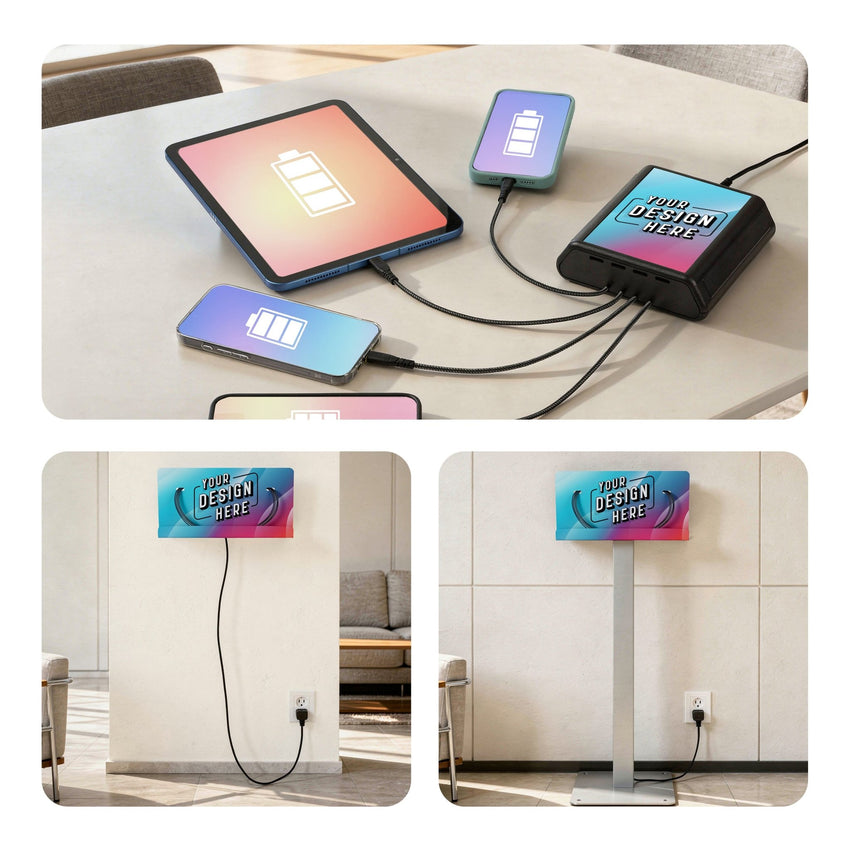 Luxor KwikBoost Mini Charging Hub, Tabletop (LUX - LUX - KB940XX) - SchoolOutlet