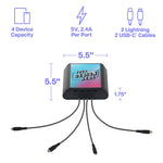 Luxor KwikBoost Mini Charging Hub, Tabletop (LUX - LUX - KB940XX) - SchoolOutlet