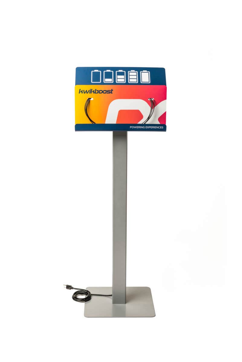 Luxor KwikBoost Floor Stand Courtesy Charging Station -Freestanding (LUX-KBSCCSFS) - SchoolOutlet