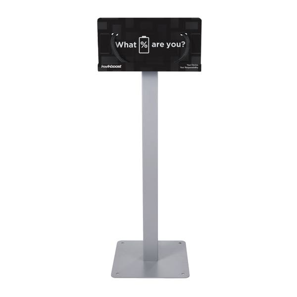 Luxor KwikBoost Floor Stand Courtesy Charging Station - Freestanding (LUX - KBSCCSFS) - SchoolOutlet