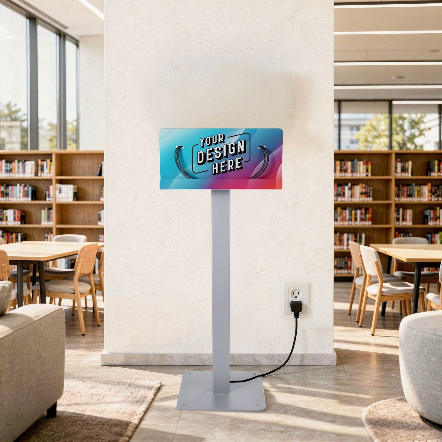 Luxor KwikBoost Floor Stand Courtesy Charging Station - Freestanding (LUX - KBSCCSFS) - SchoolOutlet