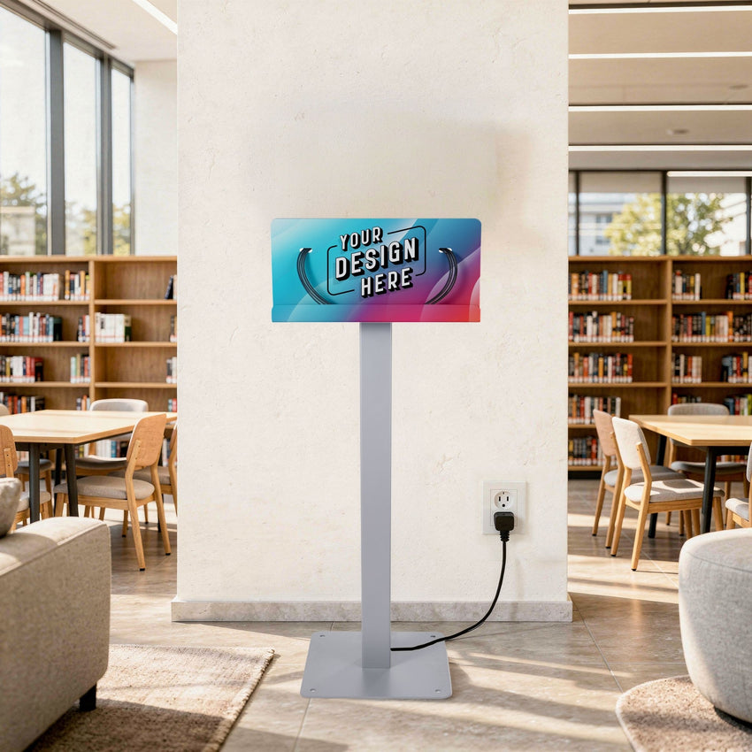 Luxor KwikBoost Floor Stand Courtesy Charging Station - Freestanding (LUX - KBSCCSFS) - SchoolOutlet