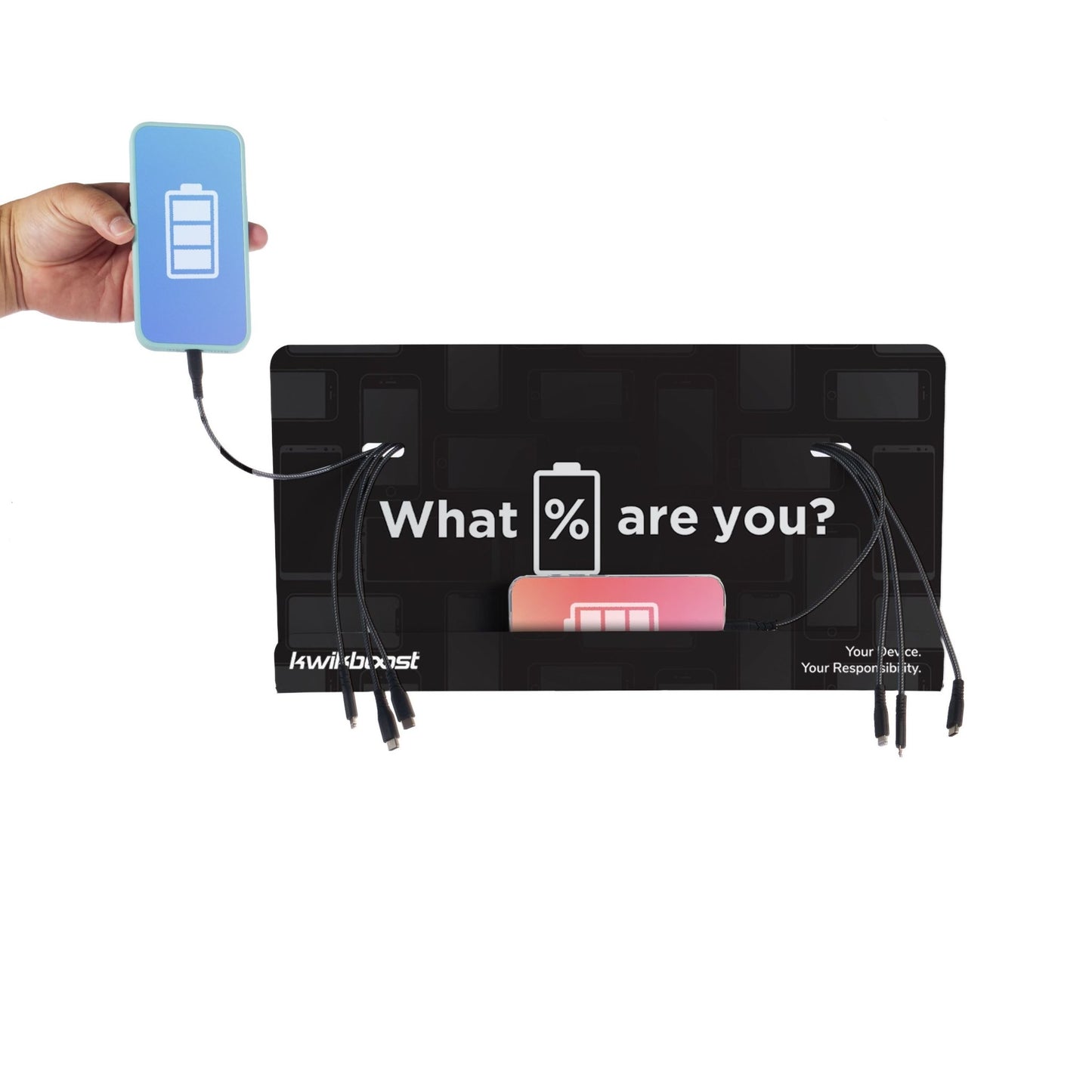 Luxor KwikBoost Wall Mounted Courtesy Charging Station (LUX - KBSCCSWM) - SchoolOutlet