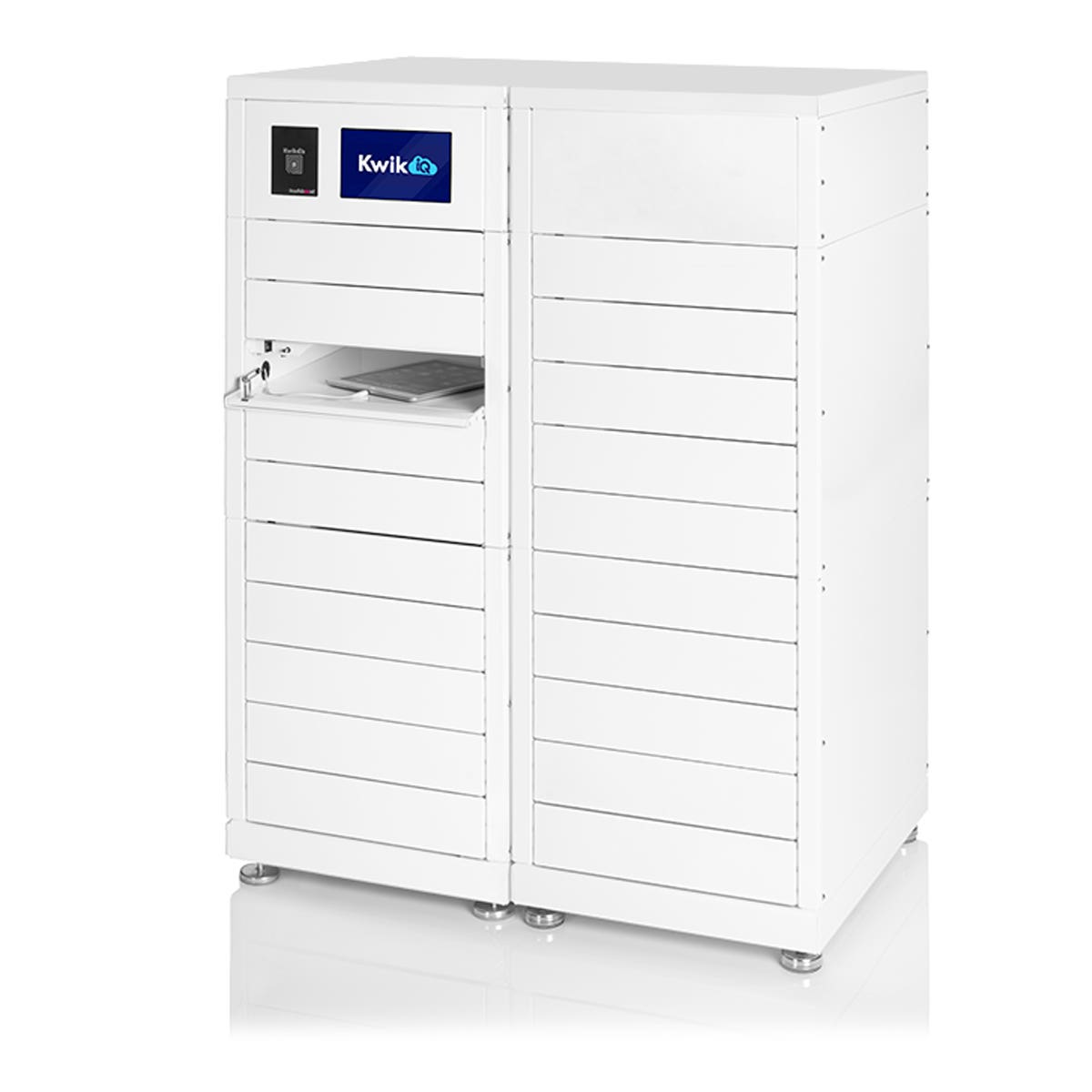 Luxor Kwik IQ - Twenty Bay Large Device Charging Locker Bundle (LUX - KBSL - LD20SB - B) - SchoolOutlet