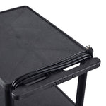Luxor LP54E-B - Plastic AV Cart 3 Shelves (Luxor LUX-LP54E-B) - SchoolOutlet
