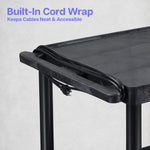 Luxor LP54E-B - Plastic AV Cart 3 Shelves (Luxor LUX-LP54E-B) - SchoolOutlet