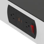 Luxor LuxPower Charging Tower with 8 AC & 8 USB Ports (LUX - LUXPWR2) - SchoolOutlet