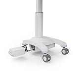 Luxor Vitalize Laptop Cart Adjustable Height Rolling Medical Cart Standard 24.1