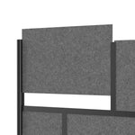 Luxor MW - 7070 - XWCGB - Workflow Modular Wall Room Divider System - Black Frame - 70