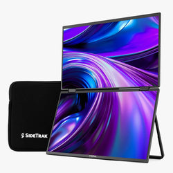Luxor SideTrak Solo Book 15.6" Stacked Dual Monitor (LUX-STFRHDBK15BL)