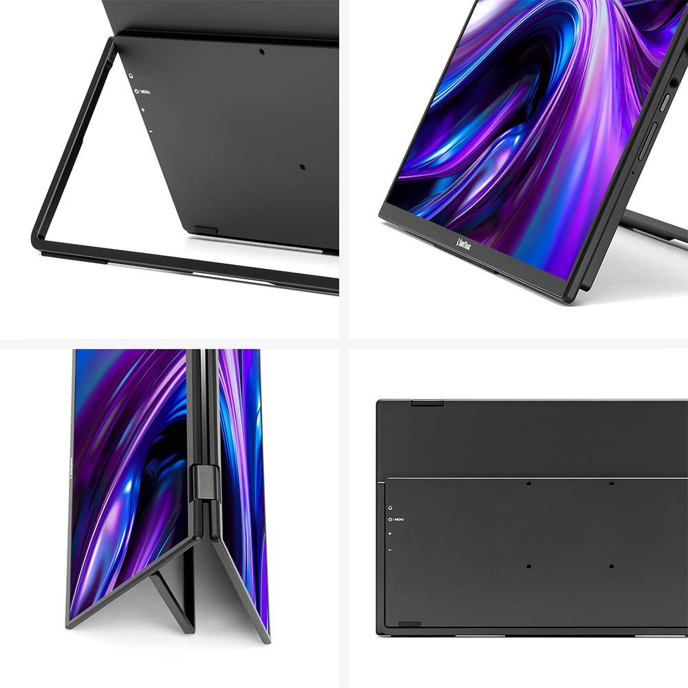 Luxor SideTrak Solo Book 15.6" Stacked Dual Monitor (LUX - STFRHDBK15BL) - SchoolOutlet