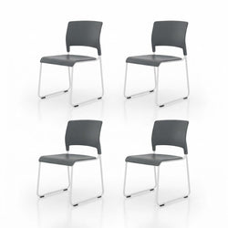 Luxor Lightweight Stackable Student Chair - 4 Pack (LUX-STUDENT-STK4C)
