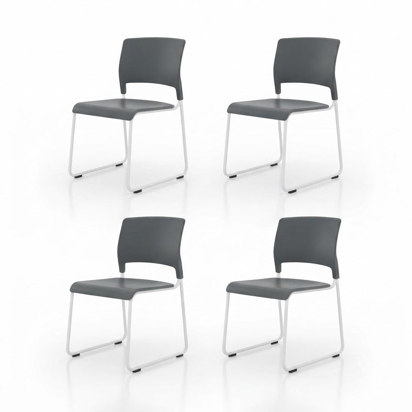 Luxor Lightweight Stackable Student Chair - 4 Pack (LUX-STUDENT-STK4C) - SchoolOutlet