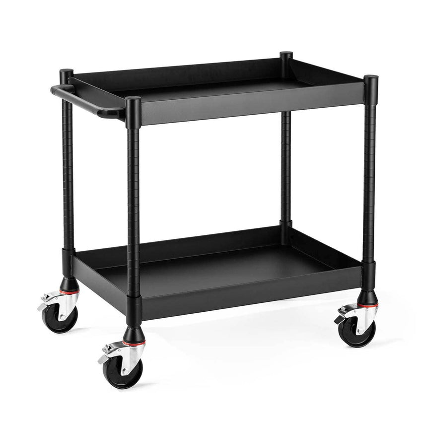 Luxor MightyHaul 24" Heavy-Duty Utility Cart, 2 Shelves (UCMT010) - SchoolOutlet