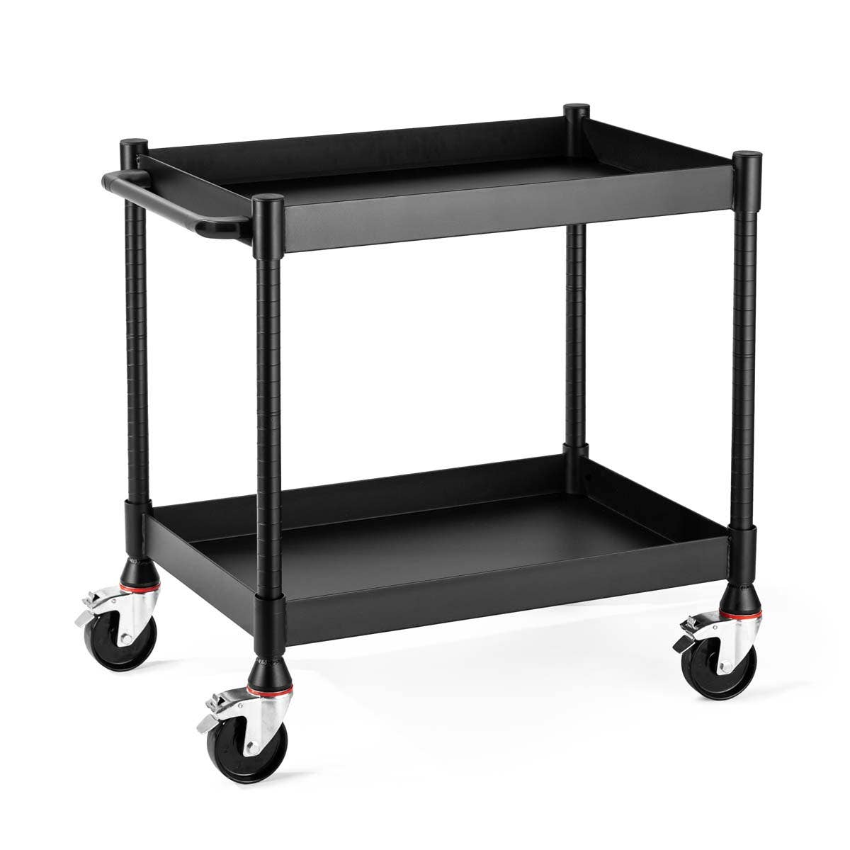 Luxor MightyHaul 24" Heavy - Duty Utility Cart, 2 Shelves (UCMT010) - SchoolOutlet