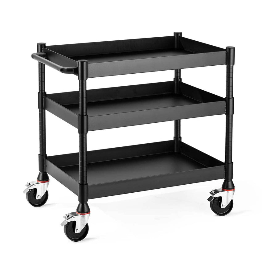 Luxor MightyHaul 24" Heavy-Duty Utility Cart, 3 Shelves (UCMT011) - SchoolOutlet