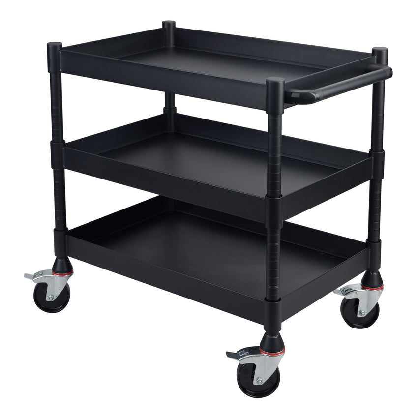 Luxor MightyHaul 24" Heavy-Duty Utility Cart, 3 Shelves (UCMT011) - SchoolOutlet