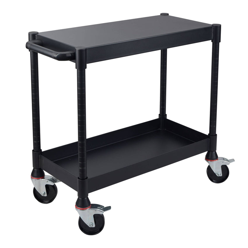 Luxor MightyHaul 18" Heavy-Duty Utility Cart, 2 Shelves (UCMT012) - SchoolOutlet