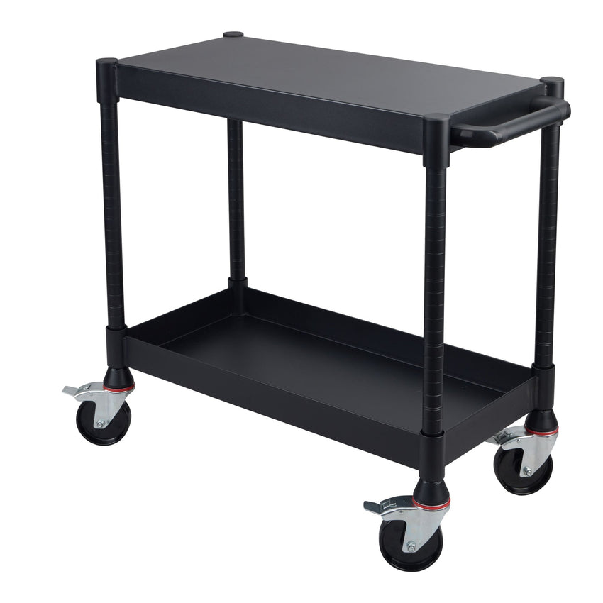 Luxor MightyHaul 18" Heavy-Duty Utility Cart, 2 Shelves (UCMT012) - SchoolOutlet