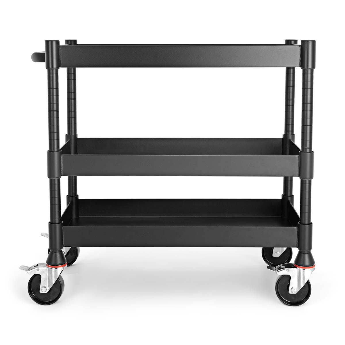 Luxor MightyHaul 18" Heavy - Duty Utility Cart, 3 Shelves (UCMT013) - SchoolOutlet