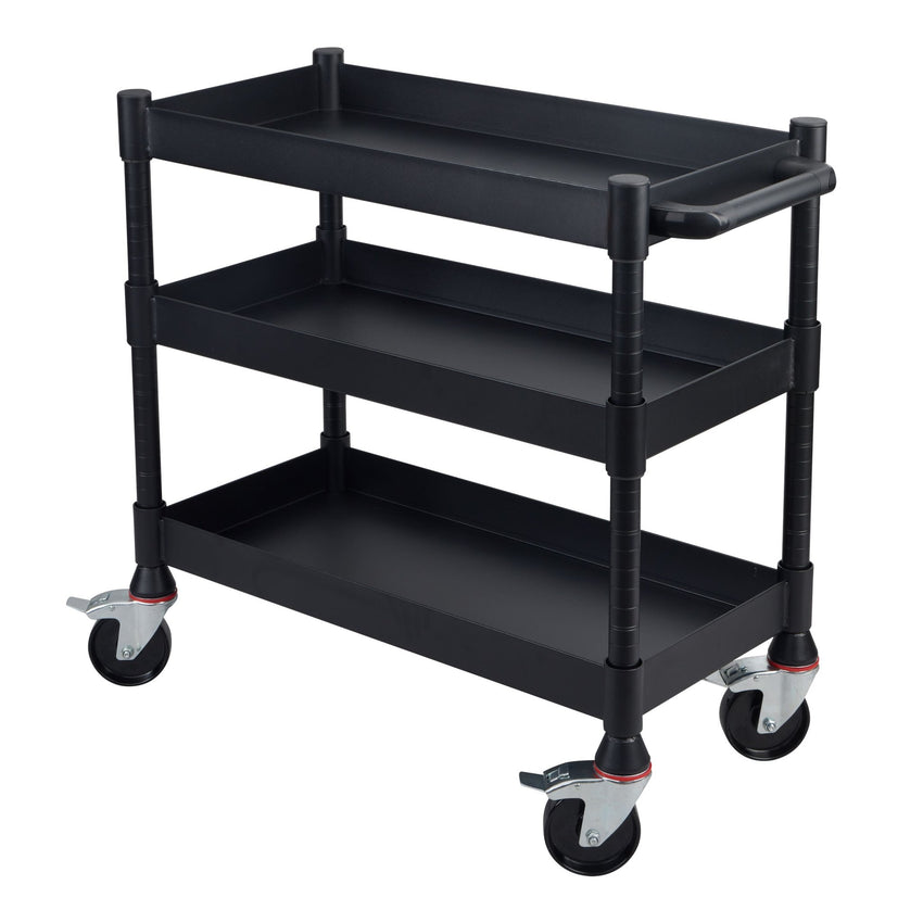 Luxor MightyHaul 18" Heavy-Duty Utility Cart, 3 Shelves (UCMT013) - SchoolOutlet