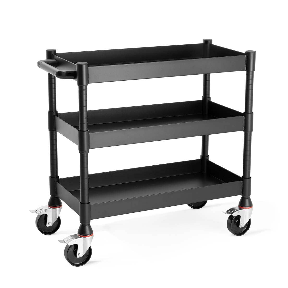 Luxor MightyHaul 18" Heavy-Duty Utility Cart, 3 Shelves (UCMT013) - SchoolOutlet