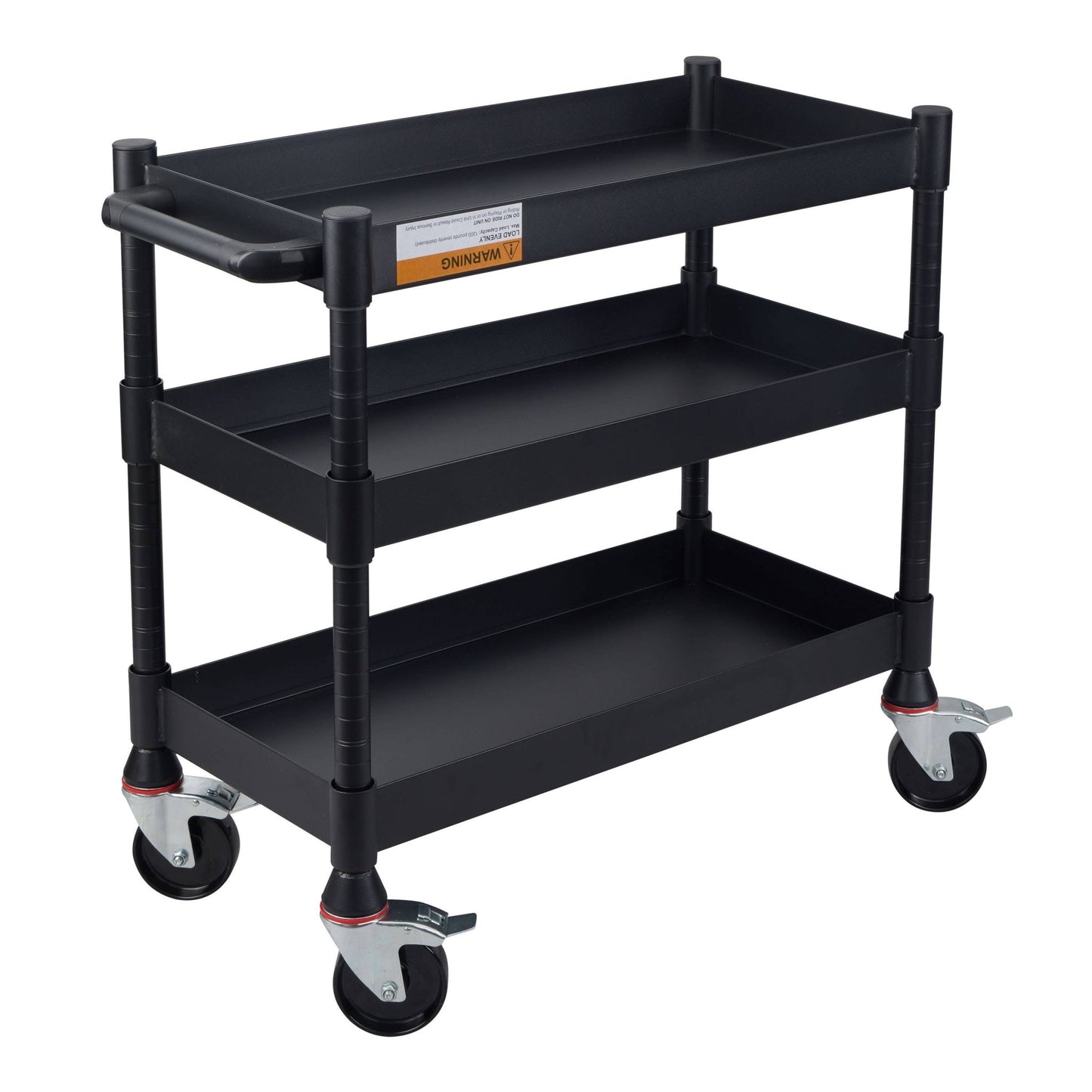 Luxor MightyHaul 18" Heavy-Duty Utility Cart, 3 Shelves (UCMT013) - SchoolOutlet