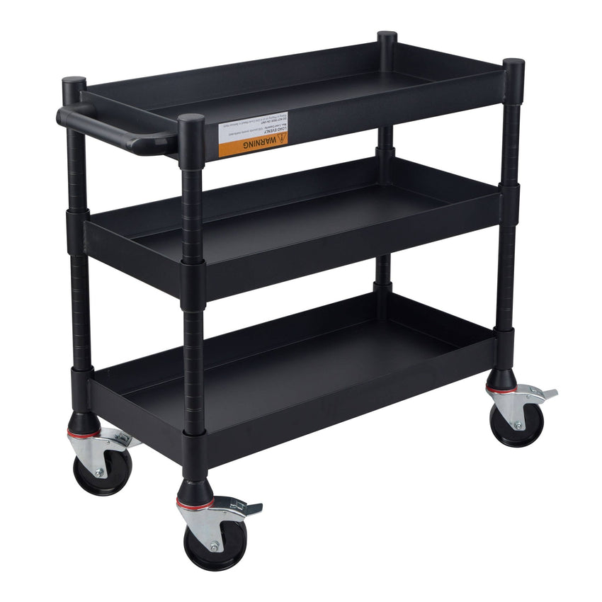 Luxor MightyHaul 18" Heavy-Duty Utility Cart, 3 Shelves (UCMT013) - SchoolOutlet