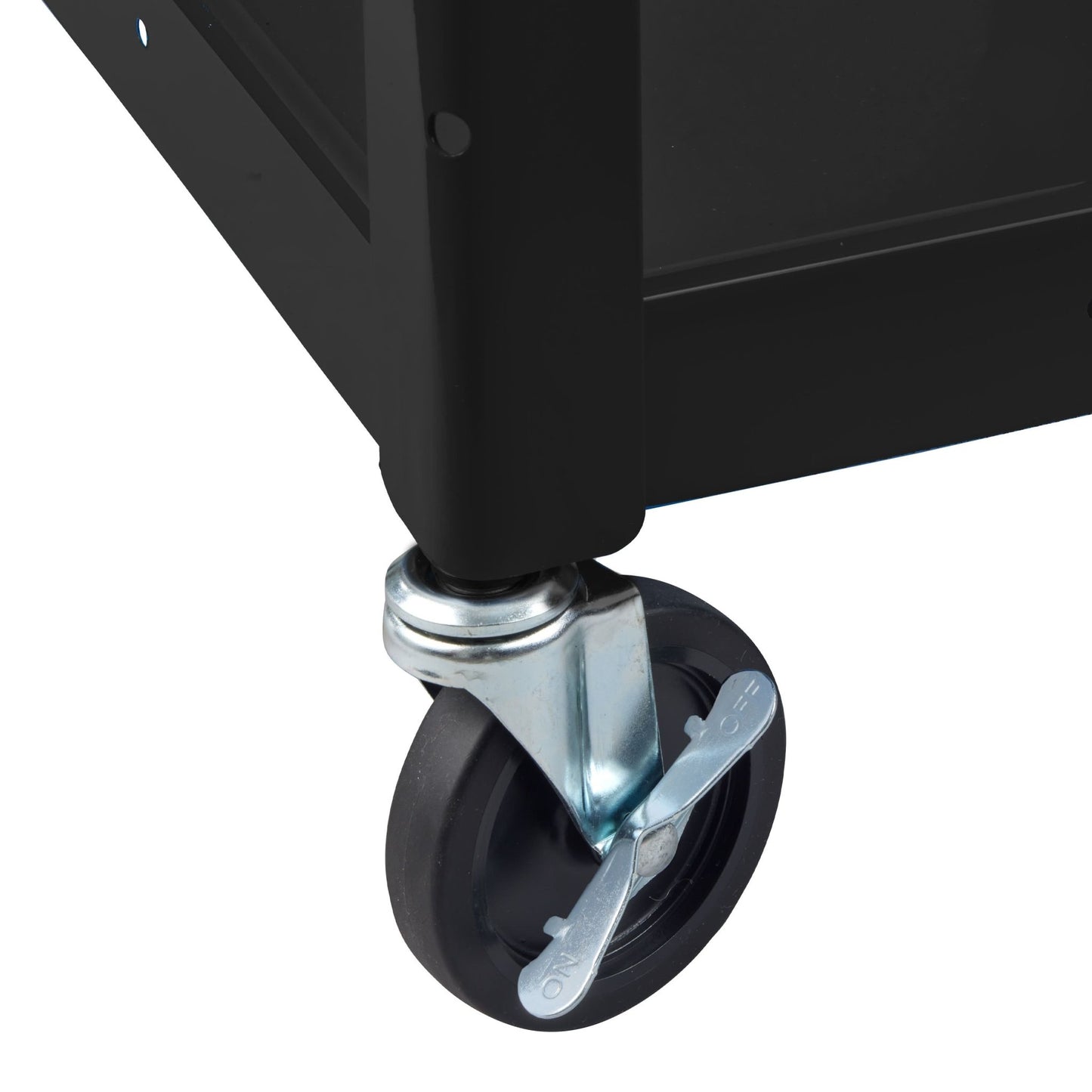 Luxor UCMT1DL 42" Adjustable-Height Steel Utility Cart - Drop Leaf Shelves - 3 shelves - SchoolOutlet