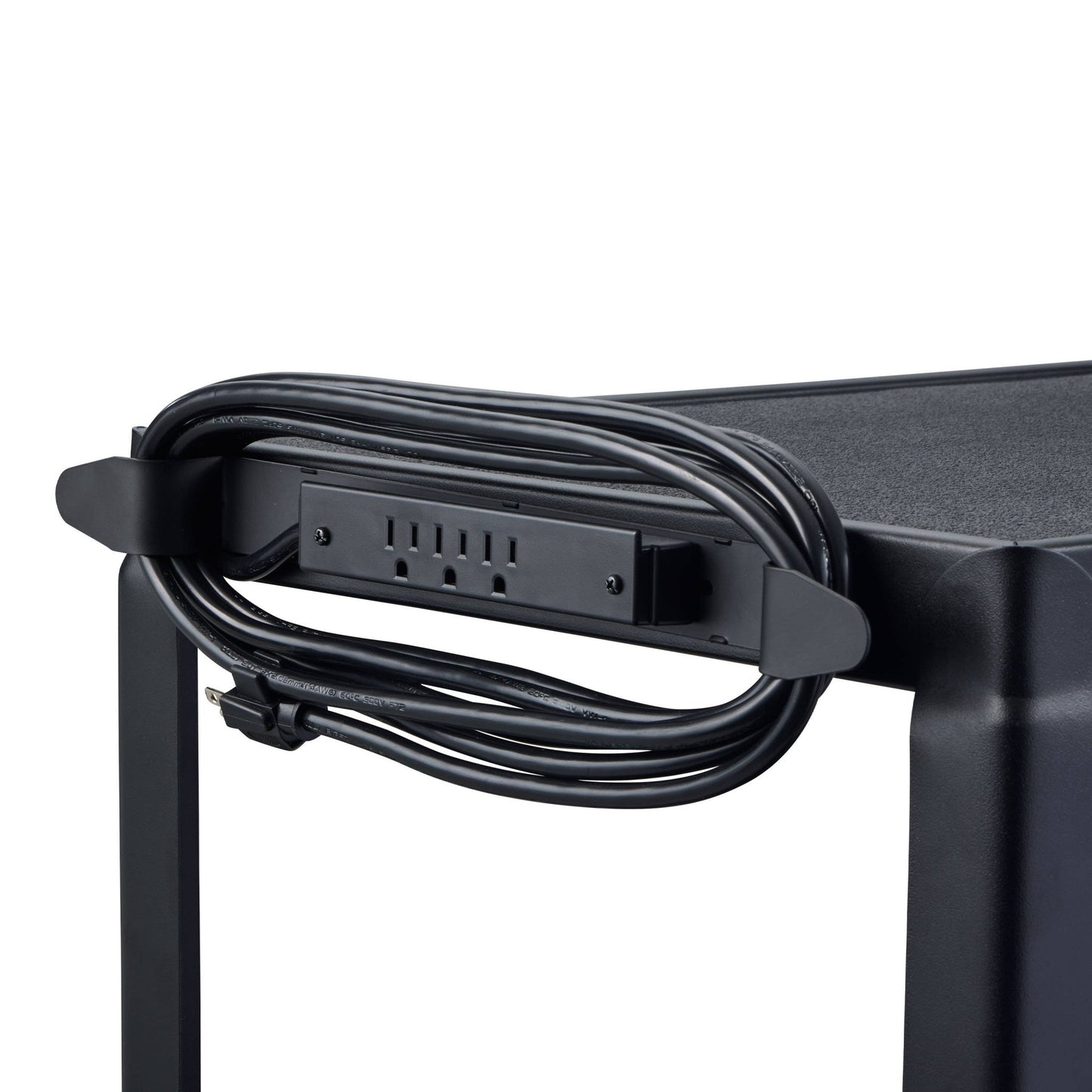 Luxor UCMT1KB Adjustable-Height Steel Utility Cart - Pullout Keyboard Tray - SchoolOutlet