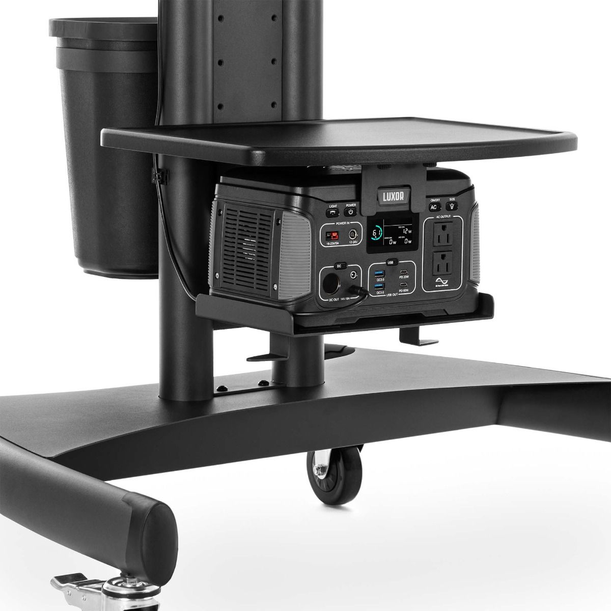 Luxor Mobile Battery - Powered Workstation Ergonomic Height - Adjustable Powerhouse (LUX - UCSP001) - SchoolOutlet