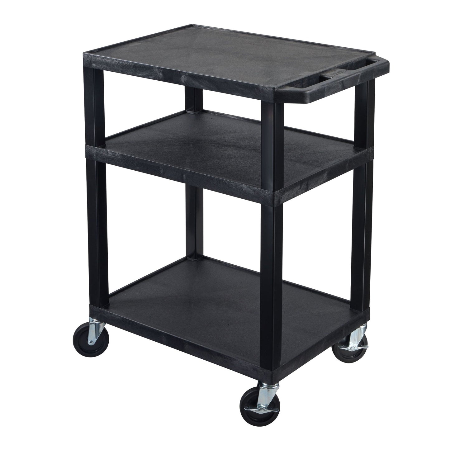 Luxor Tuffy 34" Open Shelf AV Cart with Legs (Luxor LUX-WT34E) - SchoolOutlet