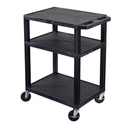 Luxor Tuffy 34" Open Shelf AV Cart with Legs (Luxor LUX-WT34E)
