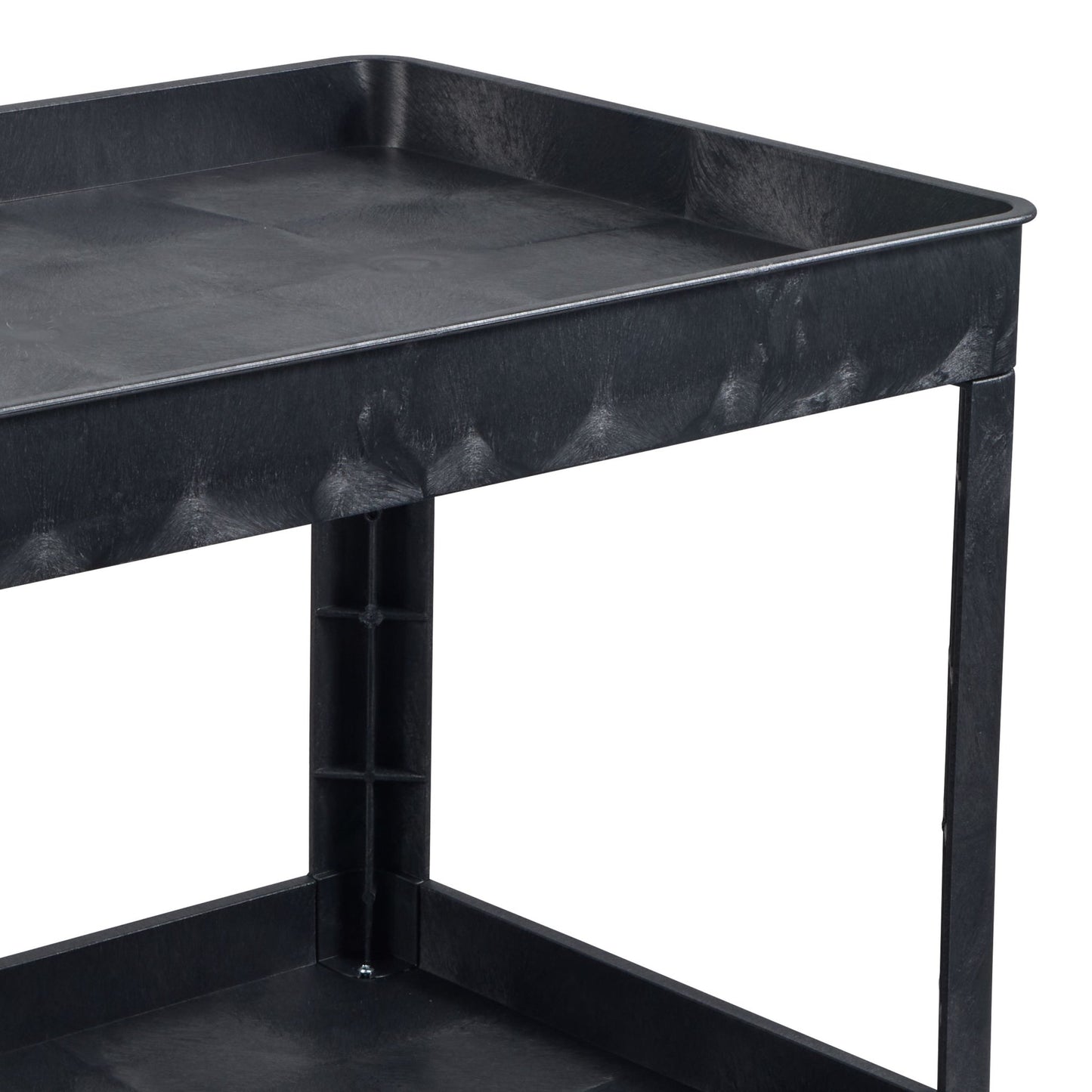 Luxor XLC11-B - Two-Shelf Heavy-Duty Utility Cart (LUX-XLC11-B) - SchoolOutlet