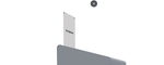 Magnuson A - TRO - ACR Painted Steel and Acrylic Signage Holder for Trosa Angled - Top Receptacles (MAG - A - TRO - ACR) - SchoolOutlet