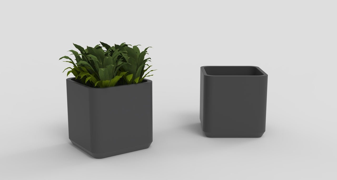 Magnuson BOD - P - 01CM Custom Color High - Performance Cast Concrete Planter with Drainage (MOQ 5) (MAG - BOD - P - 01CM) - SchoolOutlet