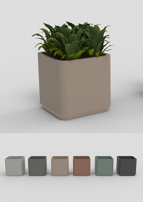 Magnuson BOD - P - 01CM Custom Color High - Performance Cast Concrete Planter with Drainage (MOQ 5) (MAG - BOD - P - 01CM) - SchoolOutlet